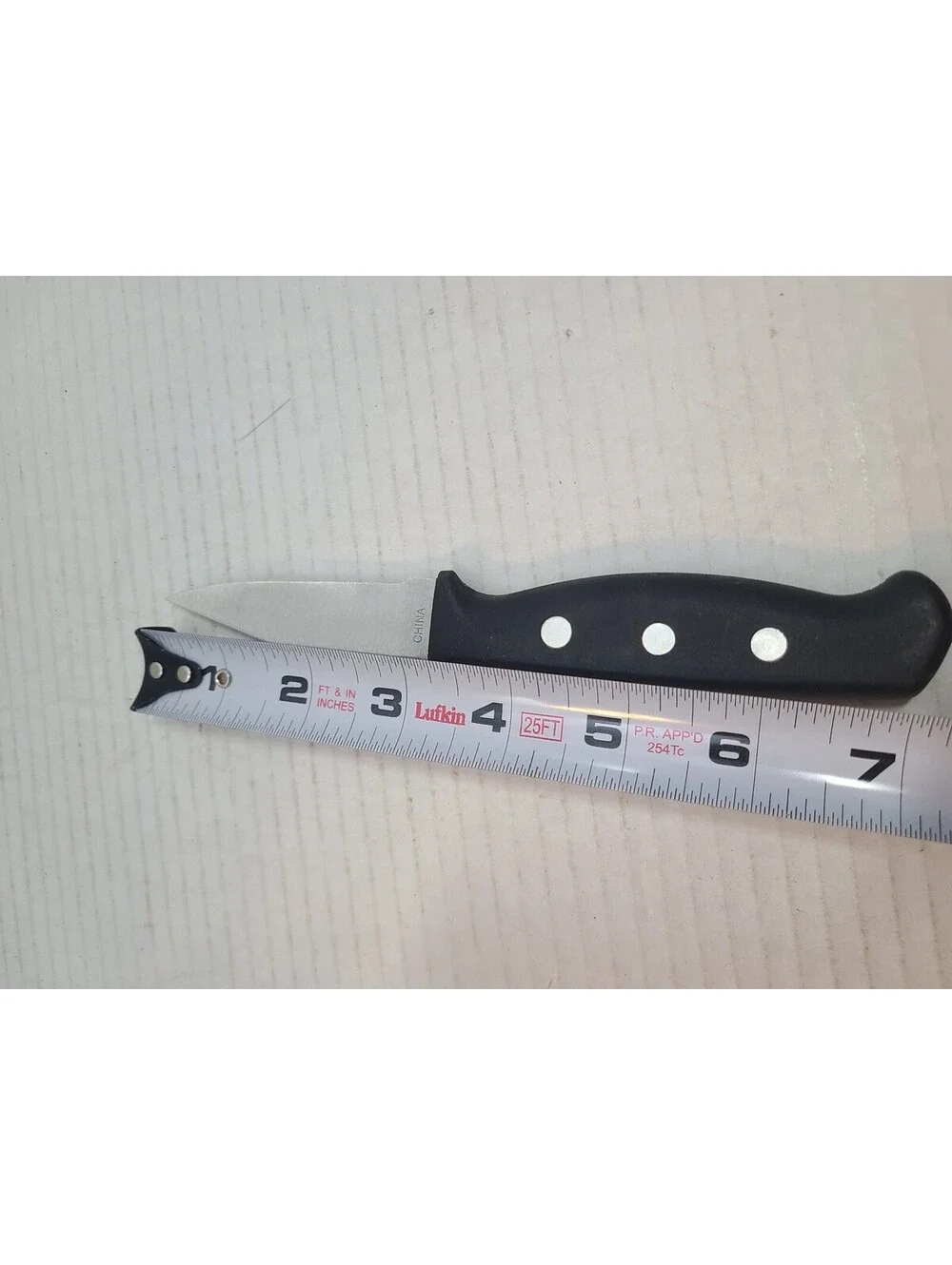 Hoffritz Stainless Steel Paring Knife With Riveted Handle 7
